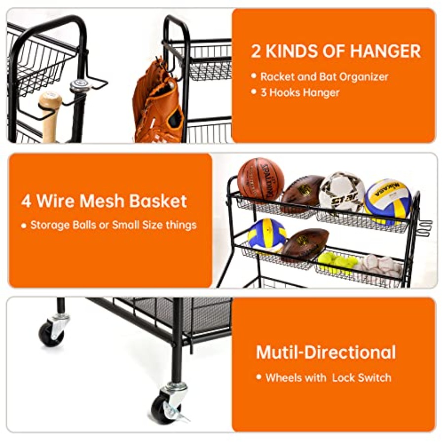 Garage Storage Rack for Sports - đánh giá và giá Sports Equipment Bat