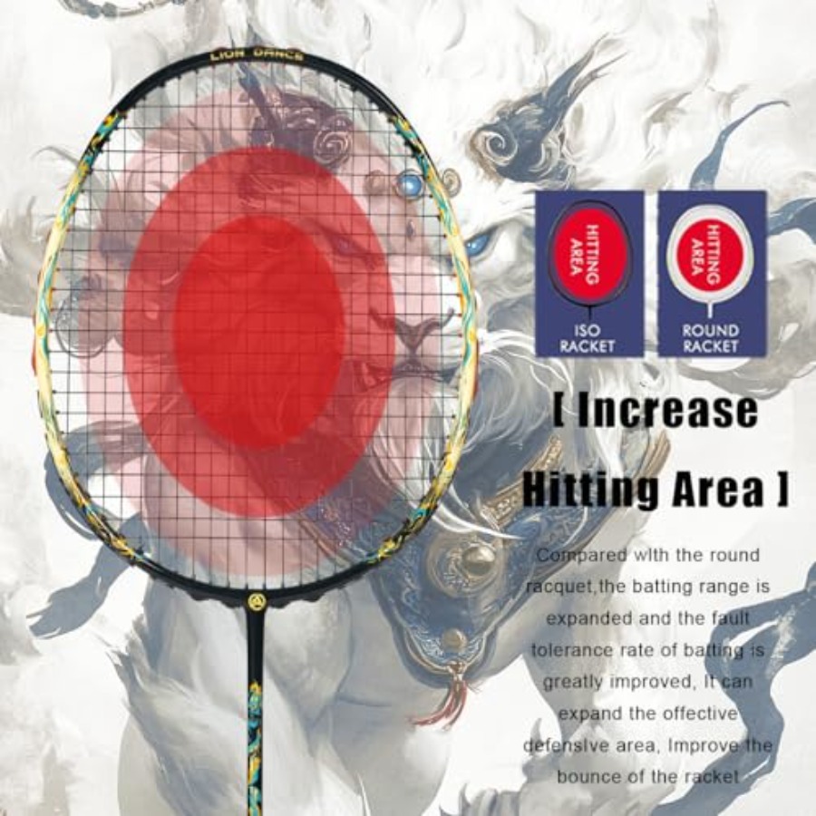 Lion Dance Chinese Style 6U G5 - đánh giá và giá Badminton Racket Carbon