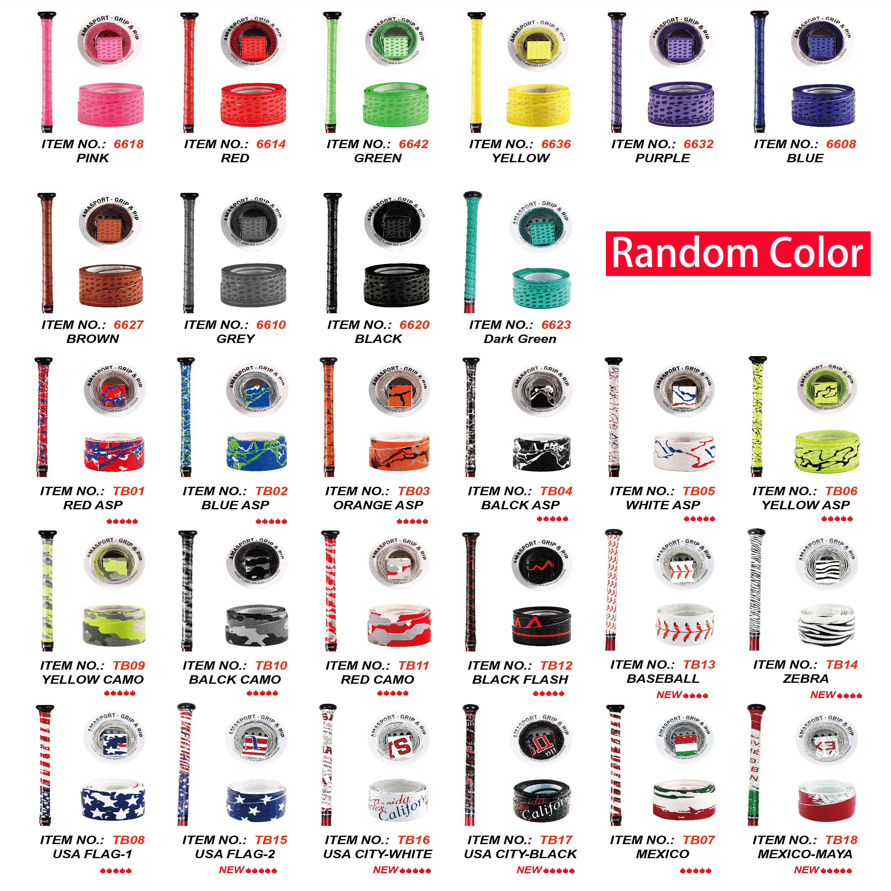 AMA SPORT Colorful Bat Grip Ta - đánh giá và giá Sports Equipment Bat