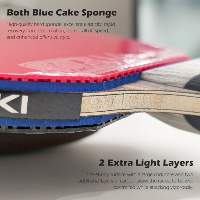 Loki 7 Star Table Tennis Racke - đánh giá và giá Badminton Racket Carbon