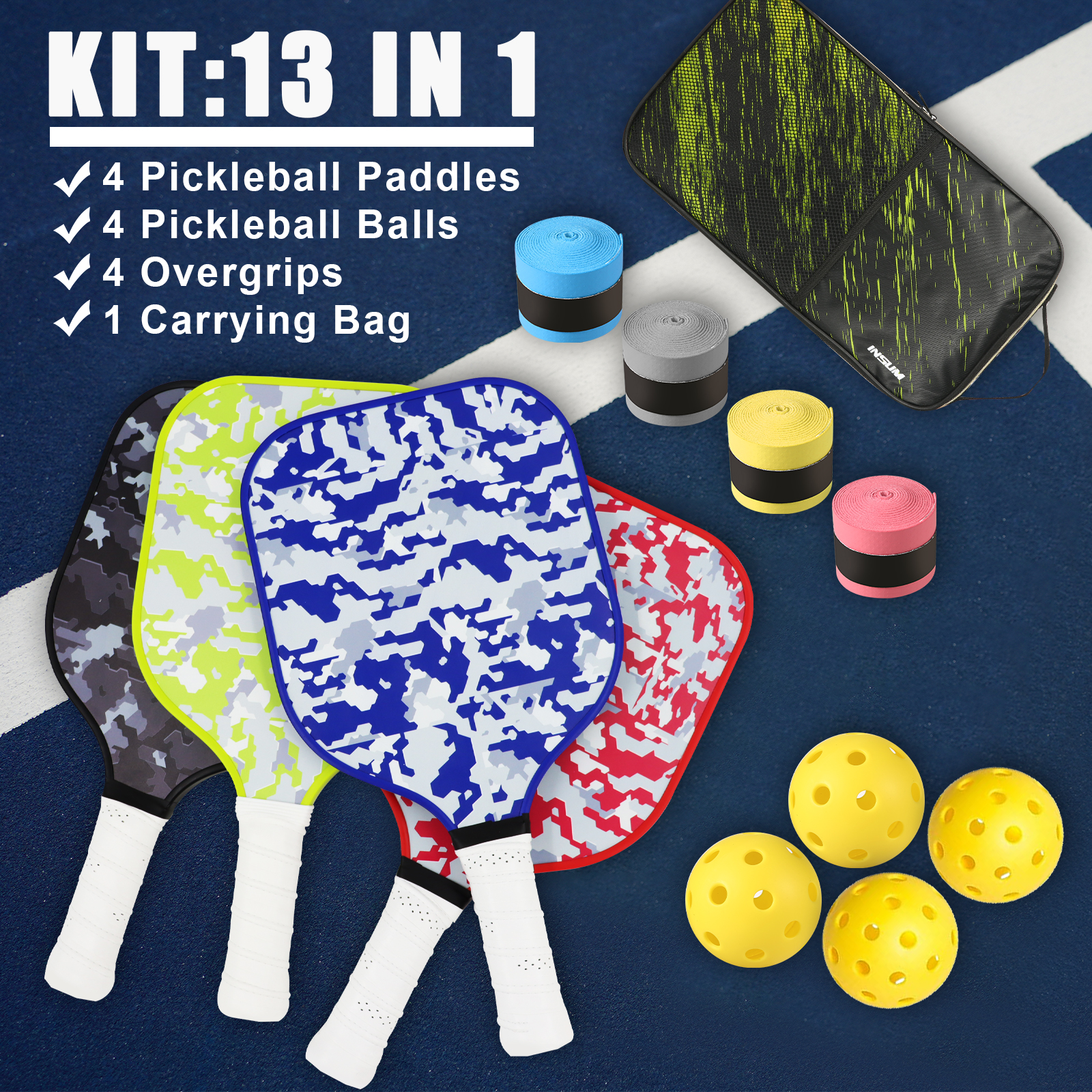 Fiberglass Pickleball Paddles  - đánh giá và giá Sports Equipment Bat