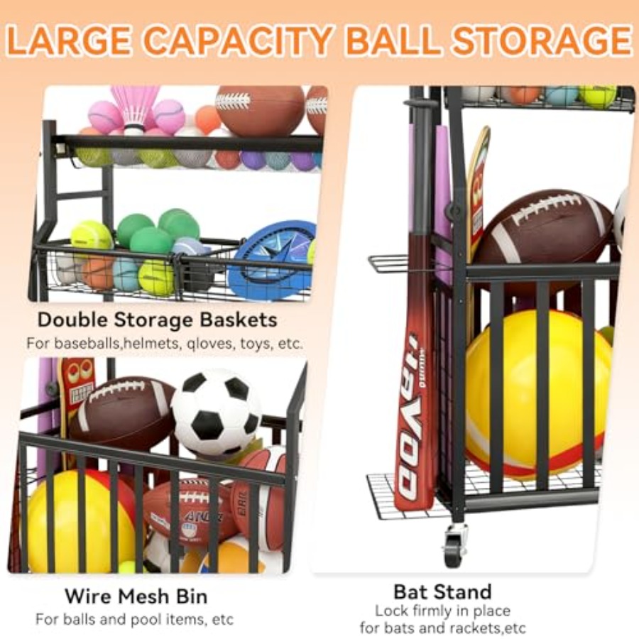 Sports Equipment Garage Organi - đánh giá và giá Sports Equipment Bat