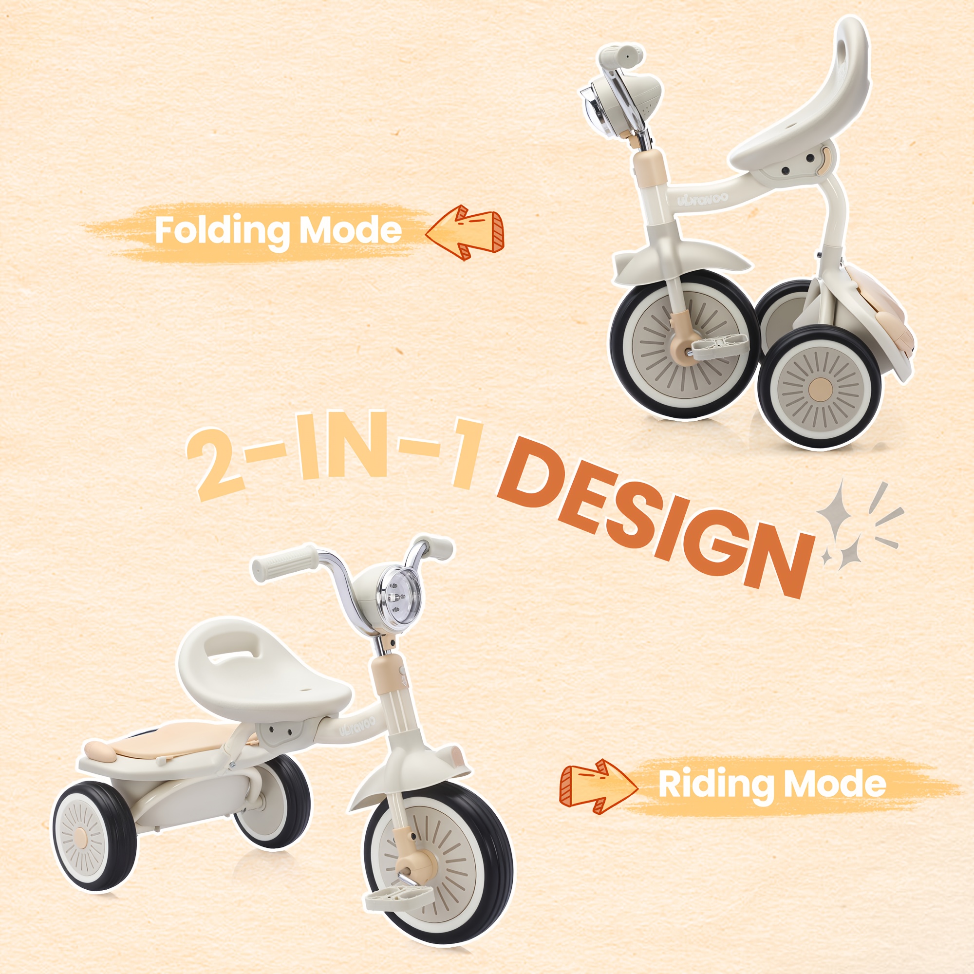 4-in-1 Kids Tricycle – 3-Wheel - đánh giá và giá Balance Bike Kids